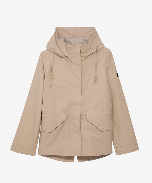 AIGLE(エーグル)の「透湿防水 フィッシュテールフーデッドジャケット / マウンテンパーカー(マウンテンパーカー・レディース・レッド系その他/ホワイト/モスグリーン/ネイビー/ライトブラウン/レッド/ベージュ/ブラウン・36/34/38/40/35)」の15枚目の写真