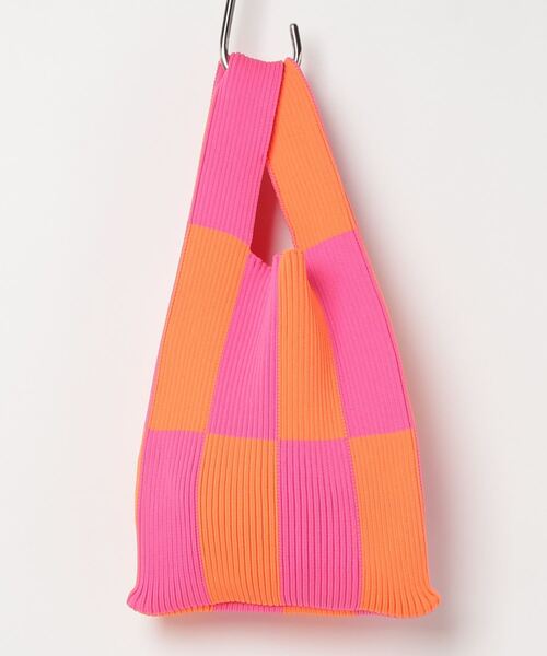 LASTFRAME（ラストフレーム）の「LASTFRAME/ラストフレーム/MACRO ICHIMATSU MARKET BAG SMALL（トートバッグ・レディース・オレンジ/モスグリーン・F）」の3枚目の写真