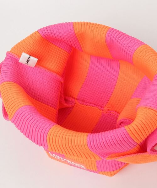 LASTFRAME（ラストフレーム）の「LASTFRAME/ラストフレーム/MACRO ICHIMATSU MARKET BAG SMALL（トートバッグ・レディース・オレンジ/モスグリーン・F）」の5枚目の写真