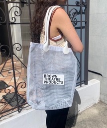 THEATRE PRODUCTS（シアタープロダクツ）の「BROWNネームメッシュトート-M-（トートバッグ・レディース）」