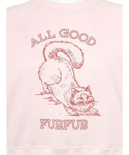 FURFUR（ファーファー）の「キャットスウェット（スウェット・レディース・オフホワイト/ブルー/ピンク・FREE）」の10枚目の写真