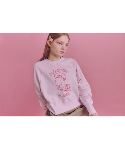 FURFUR（ファーファー）の「キャットスウェット（スウェット・レディース・オフホワイト/ブルー/ピンク・FREE）」の18枚目の写真