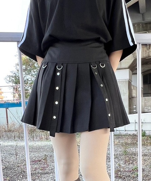 Figments（フィグメンツ）の「デザインプリーツミニスカート（スカート  