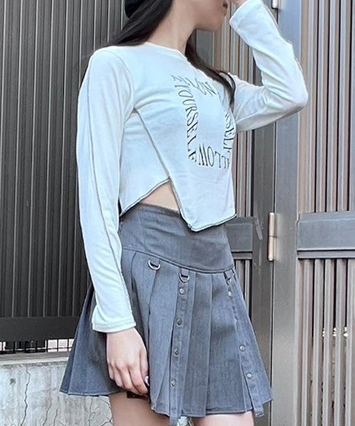 Figments（フィグメンツ）の「デザインプリーツミニスカート