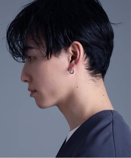 限定展開】“THE EDGE”カッティングフープピアス（ダイヤモンド