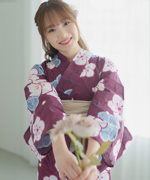 CELEN（セレン）の「【1人で着られる浴衣4点セット】浴衣・兵児帯・腰紐2本《粋な涼風浴衣》（浴衣・レディース・その他5/その他4/その他7/その他6/その他1/その他2/その他3/その他12/その他14/その他8/その他10/その他11/ブルー系/パープル系/ホワイト系2/ホワイト系1・FREE）」の19枚目の写真