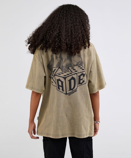 オーバーサイズ バックプリントグラフィックロゴTシャツ（T