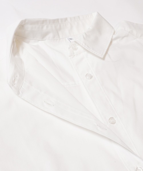 coca(coca)(コカ)の「【WEB限定セール】クロップド半袖シャツ(シャツ/ブラウス・レディース・ライトブルー/ホワイト・M/L)」の14枚目の写真