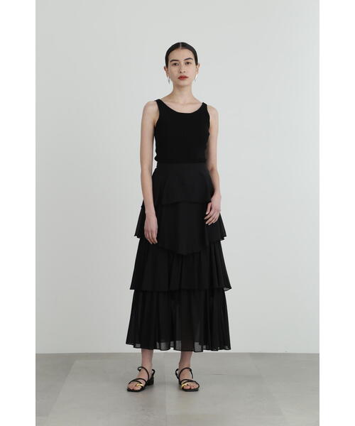 JILL STUART(ジルスチュアート)の「◆カップインリブタンク(タンクトップ・レディース・ホワイト/ブラック・FREE)」の8枚目の写真