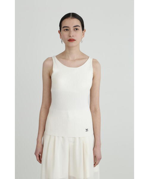 JILL STUART(ジルスチュアート)の「◆カップインリブタンク(タンクトップ・レディース・ホワイト/ブラック・FREE)」の12枚目の写真