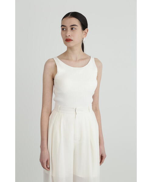 JILL STUART(ジルスチュアート)の「◆カップインリブタンク(タンクトップ・レディース・ホワイト/ブラック・FREE)」の14枚目の写真