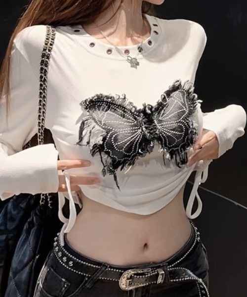 A'GEM/9 × .kom 『.KOM/ドットケーオーエム』 バタフライ長袖