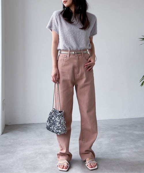 EPIMI E'PIMMY(エピミエピミー)の「シアーシャギーTシャツ(Tシャツ/カットソー・レディース・グレー/アイボリー・MEDIUM)」の13枚目の写真