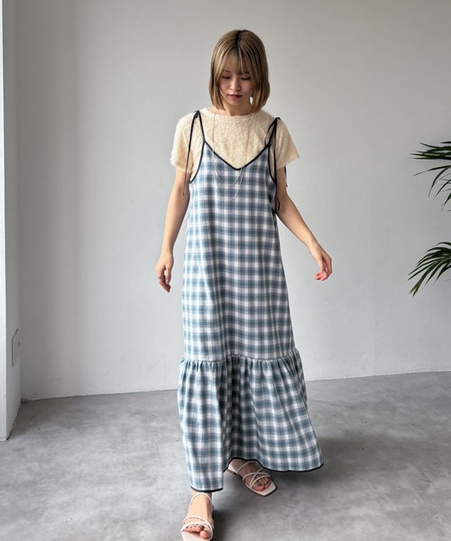 EPIMI E'PIMMY(エピミエピミー)の「シアーシャギーTシャツ(Tシャツ/カットソー・レディース・グレー/アイボリー・MEDIUM)」の9枚目の写真