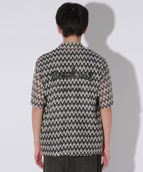 【セール】【UNISEX】エスニックレースロゴシャツ（シャツ/ブラウス）｜Anui（アニュイ）