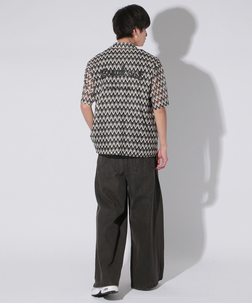 【セール】【UNISEX】エスニックレースロゴシャツ（シャツ/ブラウス）｜Anui（アニュイ）