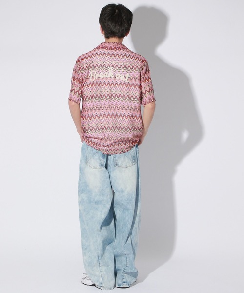 【セール】【UNISEX】エスニックレースロゴシャツ（シャツ/ブラウス）｜Anui（アニュイ）