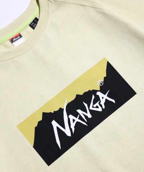 NANGA(ナンガ)の「NANGA / ナンガ ECO HYBRID BOX LOGO LOOSE FIT TEE エコハイブリッド ボックスロゴ ルーズフィットティー(Tシャツ/カットソー・メンズ・ブラック/グレー/ホワイト/イエロー・FREE)」の9枚目の写真