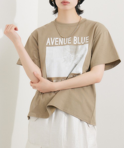 SUGAR ROSE（シュガーローズ）の「SUGAR ROSE AVENUETシャツ（Tシャツ/カットソー・レディース・ホワイト/チャコールグレー/カーキ・FREE）」の17枚目の写真