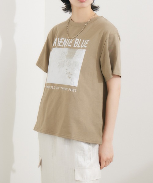 SUGAR ROSE（シュガーローズ）の「SUGAR ROSE AVENUETシャツ（Tシャツ/カットソー・レディース・ホワイト/チャコールグレー/カーキ・FREE）」の18枚目の写真