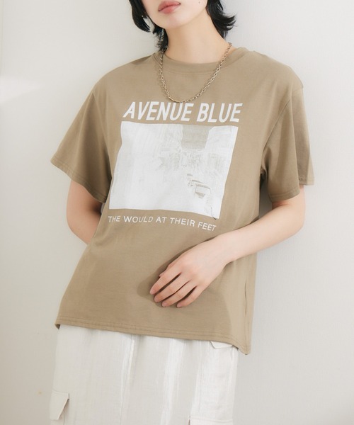 SUGAR ROSE（シュガーローズ）の「SUGAR ROSE AVENUETシャツ（Tシャツ/カットソー・レディース・ホワイト/チャコールグレー/カーキ・FREE）」の19枚目の写真