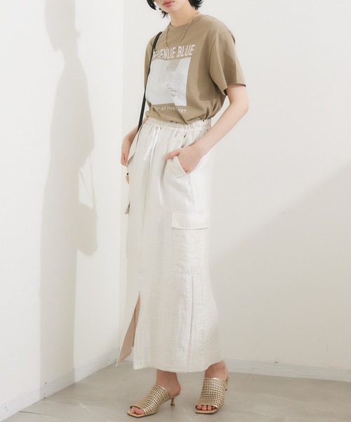 SUGAR ROSE（シュガーローズ）の「SUGAR ROSE AVENUETシャツ（Tシャツ/カットソー・レディース・ホワイト/チャコールグレー/カーキ・FREE）」の14枚目の写真