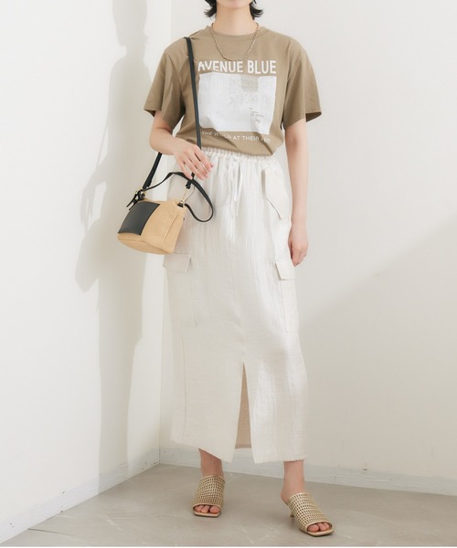 SUGAR ROSE（シュガーローズ）の「SUGAR ROSE AVENUETシャツ（Tシャツ/カットソー・レディース・ホワイト/チャコールグレー/カーキ・FREE）」の16枚目の写真