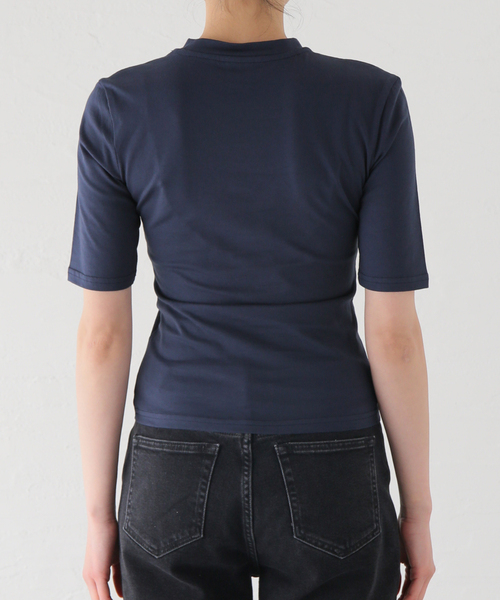EDIT. FOR LULU（エディットフォールル）の「【YUHAN WANG/ユハン ワン】sailboats printed top（Tシャツ/カットソー・レディース・ネイビー・SMALL）」の5枚目の写真