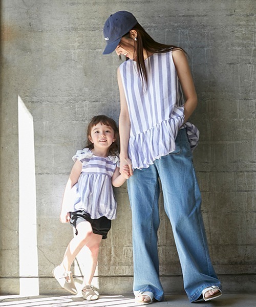 petit main（プティマイン）の「【リンク】 リボンバルーンチュニック(キッズ)（チュニック・キッズ・オレンジ/ブルー/アイボリー・130cm/80ｃｍ/100cm/110cm/90cm/120cm）」の11枚目の写真