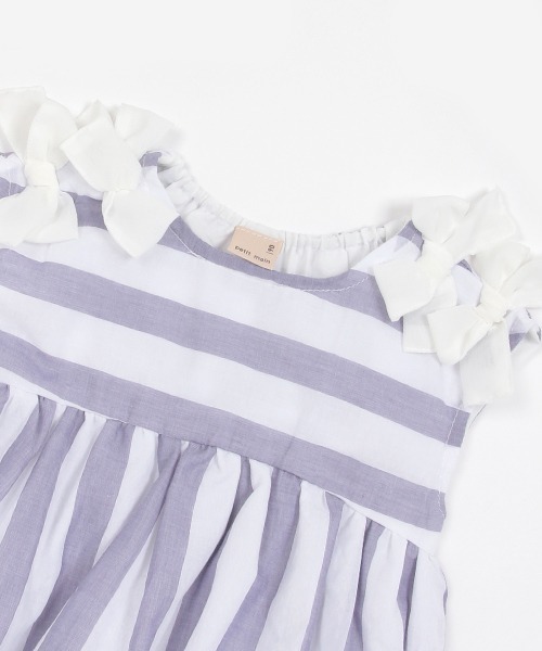 petit main（プティマイン）の「【リンク】 リボンバルーンチュニック(キッズ)（チュニック・キッズ・オレンジ/ブルー/アイボリー・130cm/80ｃｍ/100cm/110cm/90cm/120cm）」の15枚目の写真