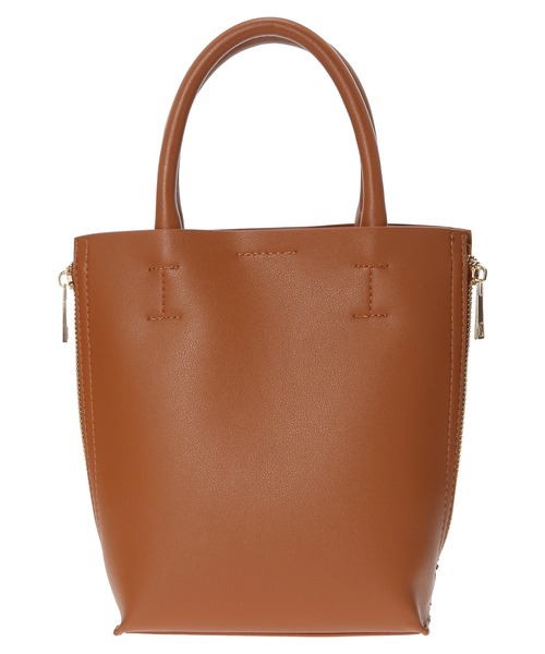 AMERICAN HOLIC(アメリカンホリック)の「サイドZIP2WAY合皮ミニBAG(エコバッグ/サブバッグ・レディース・キャメル/ブラック・FREE)」の19枚目の写真