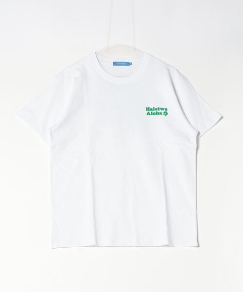 ムラサキスポーツ(ムラサキスポーツ)の「ALOHA PEOPLE/アロハピープル 半袖 Tシャツ バックプリント KEEP ON SURF MOAP24SL011(Tシャツ/カットソー・レディース・ホワイト×ブルー/ホワイト×グリーン・L/M)」の3枚目の写真