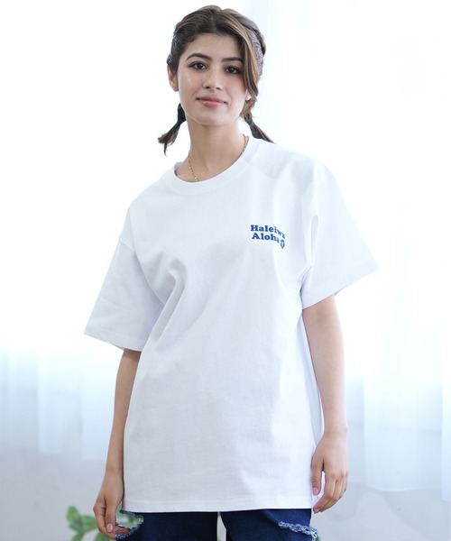 ムラサキスポーツ(ムラサキスポーツ)の「ALOHA PEOPLE/アロハピープル 半袖 Tシャツ バックプリント KEEP ON SURF MOAP24SL011(Tシャツ/カットソー・レディース・ホワイト×ブルー/ホワイト×グリーン・L/M)」の12枚目の写真