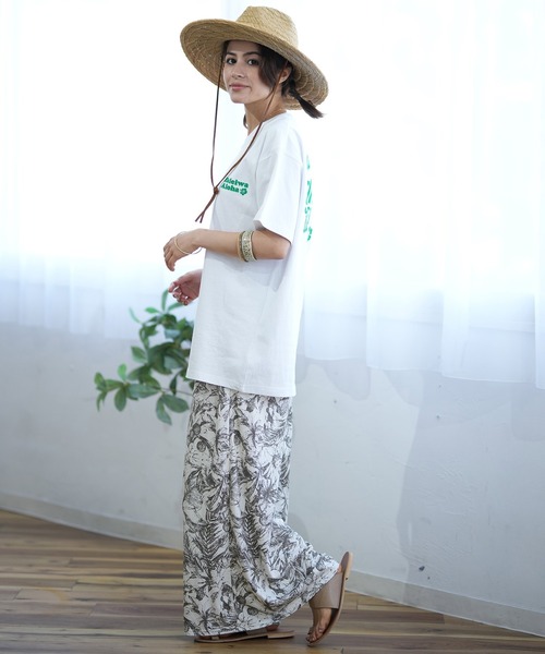 ムラサキスポーツ(ムラサキスポーツ)の「ALOHA PEOPLE/アロハピープル 半袖 Tシャツ バックプリント KEEP ON SURF MOAP24SL011(Tシャツ/カットソー・レディース・ホワイト×ブルー/ホワイト×グリーン・L/M)」の7枚目の写真
