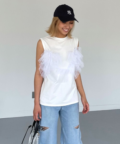 チュール3wayタンクトップ（タンクトップ）｜CHERI since1985（シェリ