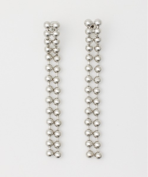 SLY（スライ）の「BALL CHAIN P/EARRING ボール チェーン ピアス（ピアス（両耳用）・レディース・ゴールド/シルバー・FREE）」の2枚目の写真