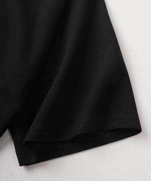 Red Cap Girl（レッドキャプガール）の「【Red Cap Girl／レッドキャップガール】ワンポイント刺繍＆バックBIGガールイラストデザイン ポンチ半袖ハーフジップ/ビッグシルエット/接触冷感（ポロシャツ・メンズ・ホワイト/ブラック/サックスブルー・M/L）」の16枚目の写真