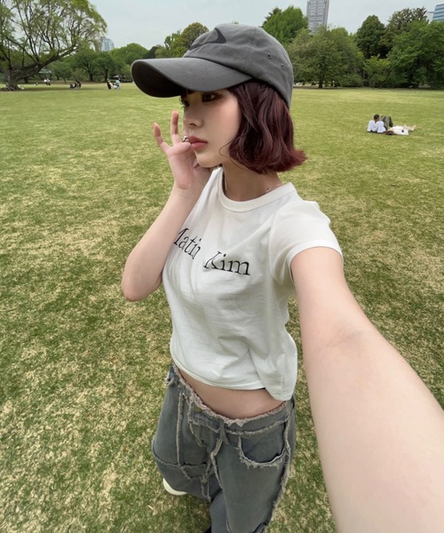 shesame(シーセム)の「フリンジ加工デニム(デニムパンツ・レディース・インディゴブルー・MEDIUM/LARGE)」の2枚目の写真