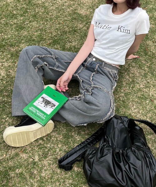 shesame(シーセム)の「フリンジ加工デニム(デニムパンツ・レディース・インディゴブルー・MEDIUM/LARGE)」の13枚目の写真