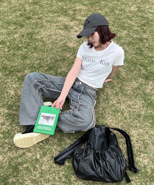 shesame(シーセム)の「フリンジ加工デニム(デニムパンツ・レディース・インディゴブルー・MEDIUM/LARGE)」の12枚目の写真