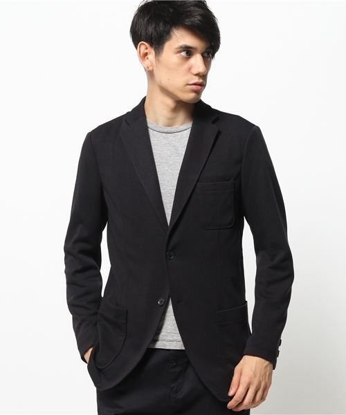 ikka（イッカ）の「GP ポンチテーラードジャケット（テーラードジャケット・メンズ・チャコールグレー/ダークネイビー・MEDIUM/X-LARGE/LARGE）」の2枚目の写真