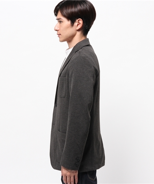 ikka（イッカ）の「GP ポンチテーラードジャケット（テーラードジャケット・メンズ・チャコールグレー/ダークネイビー・MEDIUM/X-LARGE/LARGE）」の4枚目の写真