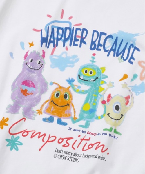 Tシャツ・カットソー [CPGN STUDIO]HAPPY DAY TEE CPGN STUDIO-DTP Happy Day S/S Tee（Tシャツ/カットソー