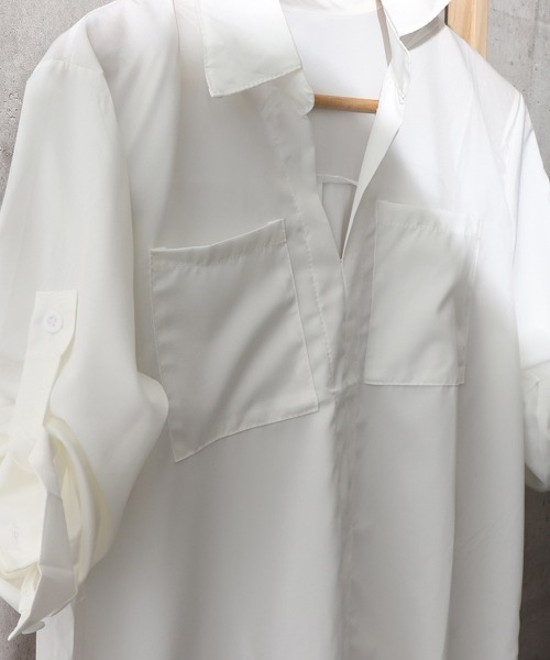 Miniministore（ミニミニストア）の「レディース 長袖シャツ ロングシャツ（シャツ/ブラウス・レディース・ホワイト・FREE）」の10枚目の写真