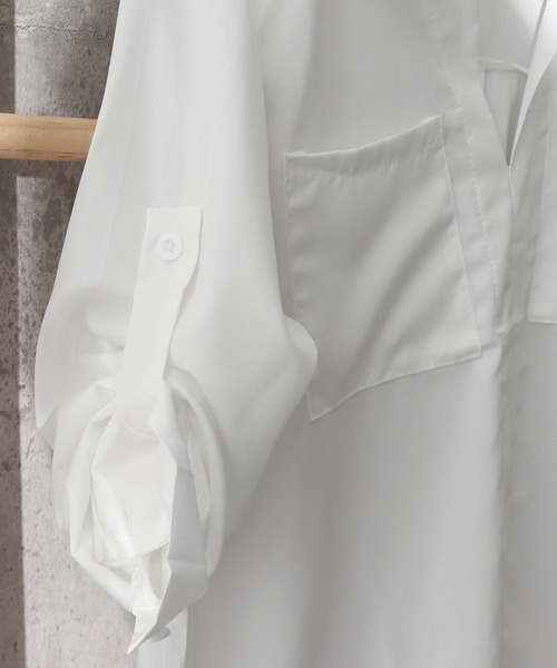 Miniministore（ミニミニストア）の「レディース 長袖シャツ ロングシャツ（シャツ/ブラウス・レディース・ホワイト・FREE）」の11枚目の写真