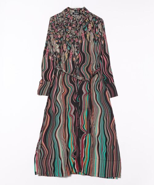 Desigual(デシグアル)の「カスケードプラントのミディドレス(ワンピース・レディース・マルチ・L/M/S/XS/XL)」の3枚目の写真