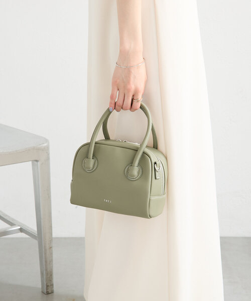 mystic（ミスティック）の「loti ステッチボストンBAG（ボストンバッグ・レディース・ブラック/ベージュ/カーキ・ONE SIZE）」の9枚目の写真