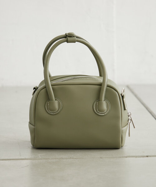 mystic（ミスティック）の「loti ステッチボストンBAG（ボストンバッグ・レディース・ブラック/ベージュ/カーキ・ONE SIZE）」の12枚目の写真