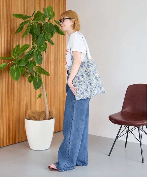 B.C STOCK（ベーセーストック）の「《追加》Gleamy/グリーミー フラワープリントBAG（トートバッグ・レディース・ブルー/レッド/パープル/イエロー・FREE）」の6枚目の写真