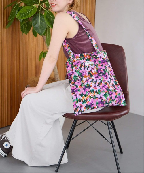 B.C STOCK（ベーセーストック）の「《追加》Gleamy/グリーミー フラワープリントBAG（トートバッグ・レディース・ブルー/レッド/パープル/イエロー・FREE）」の12枚目の写真